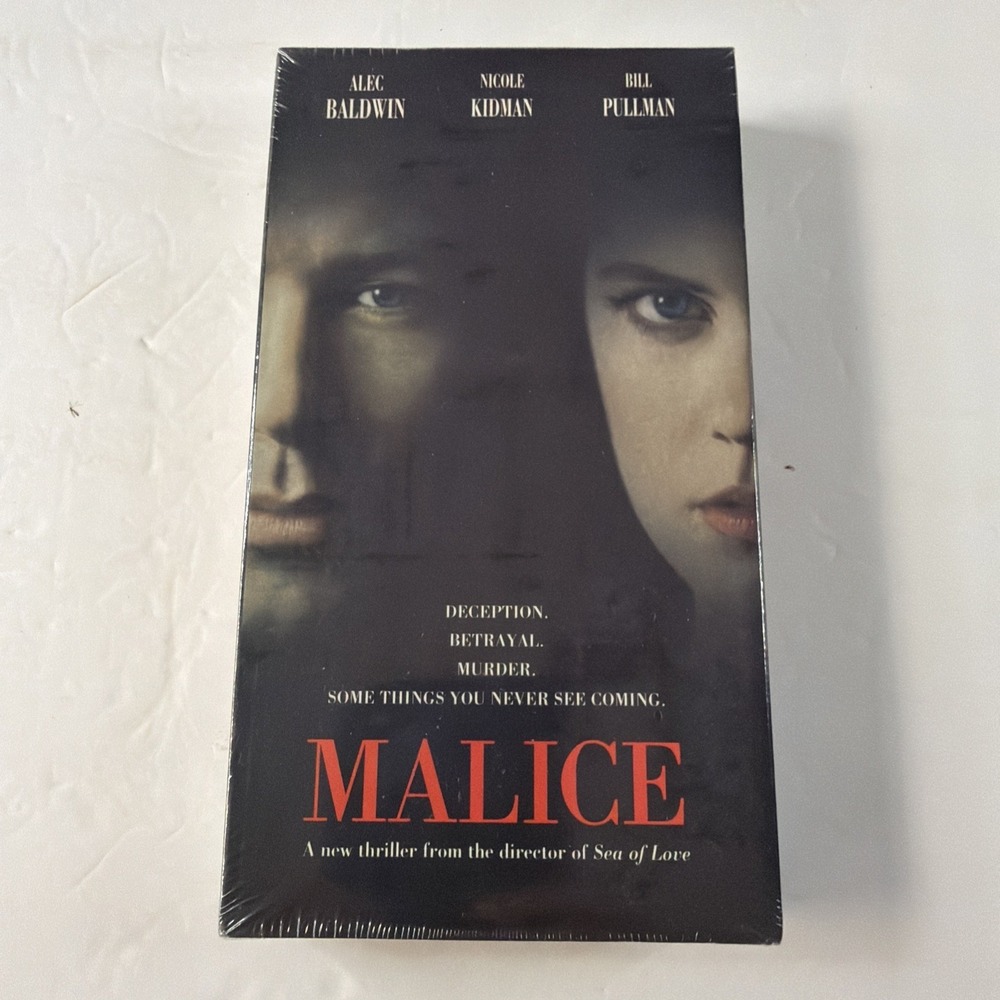 Malice VHS 1993 Bill‎ Pullman Nicole Kidman New Sealed